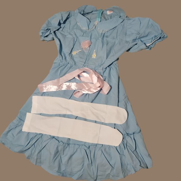 The Shining Twin Costume - Blue Puff Sleeve Dress with Accessories - Picture 3 of 7